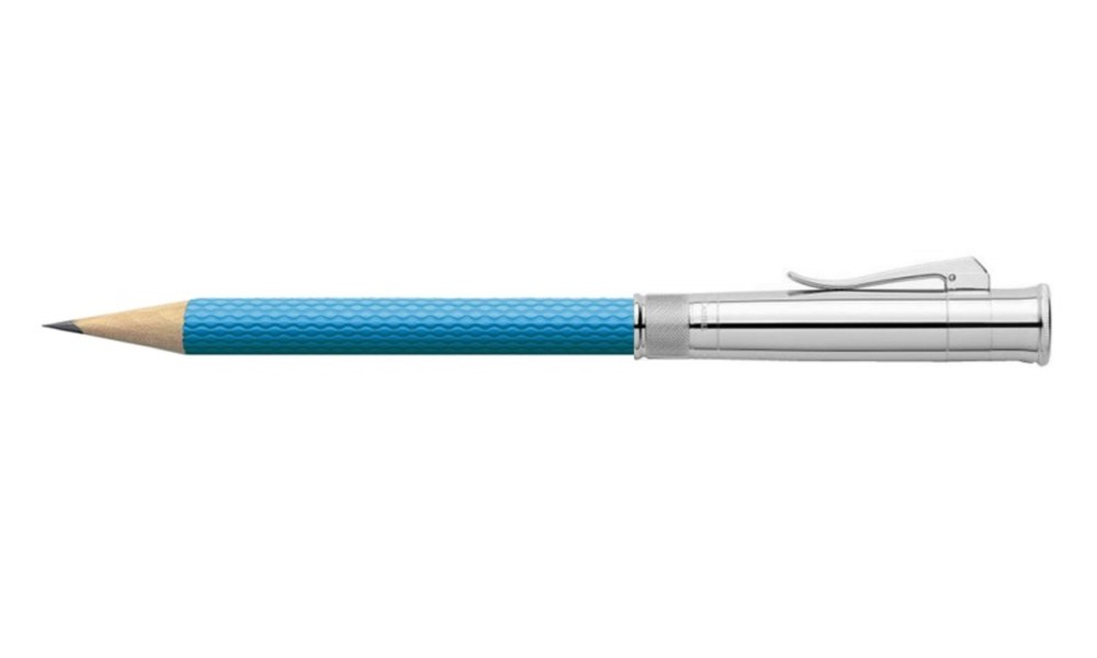 GRAF VON FABER-CASTELL MATITA PERFETTA GUILLOCHE BLU GOLFO