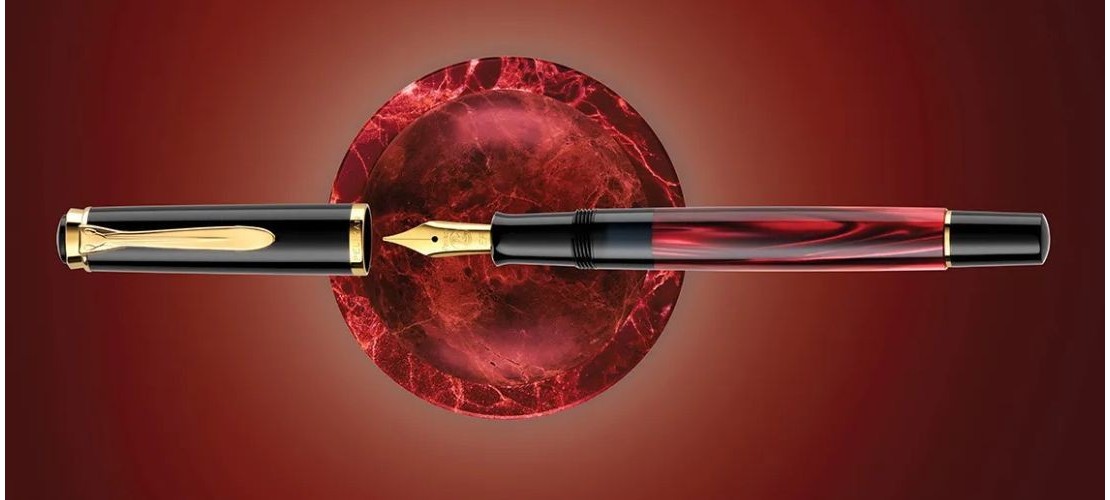 PELIKAN 200 RED MARBLED